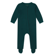 Load image into Gallery viewer, MIDNIGHT JEWEL (EMERALD GREEN) - Baby's One Piece Long Matching Pyjama Set