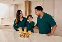 Load image into Gallery viewer, MIDNIGHT JEWEL (EMERALD GREEN) - Women's Two Piece Long Matching Pyjama Set