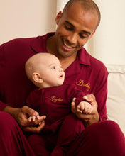 Load image into Gallery viewer, MIDNIGHT JEWEL (RICH BURGUNDY) - Men's Two Piece Long Matching Pyjama Set