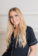 Load image into Gallery viewer, SWEET DREAMS (Black) - Women's Two Piece Matching Pyjama Set