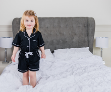 Load image into Gallery viewer, SWEET DREAMS (Black) - Girl's Two Piece Matching Pyjama Set