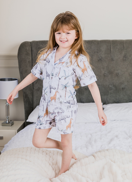 SAFARI- Girl's Two Piece Matching Pyjama Set