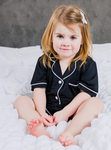 Load image into Gallery viewer, SWEET DREAMS (Black) - Girl's Two Piece Matching Pyjama Set