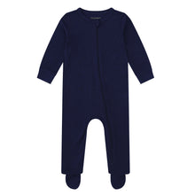 Load image into Gallery viewer, MIDNIGHT JEWEL (SAPPHIRE BLUE) - Baby's One Piece Long Matching Pyjama Set
