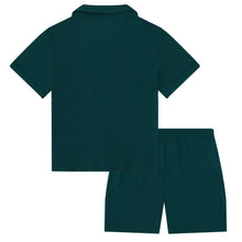 Load image into Gallery viewer, MIDNIGHT JEWEL (EMERALD GREEN) - Men's Two Piece Short Matching Pyjama Set
