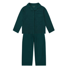 Load image into Gallery viewer, MIDNIGHT JEWEL (EMERALD GREEN) - Children's Two Piece Long Matching Pyjama Set
