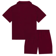 Load image into Gallery viewer, MIDNIGHT JEWEL (RICH BURGUNDY) - Men's Two Piece Short Matching Pyjama Set

