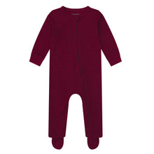 Load image into Gallery viewer, MIDNIGHT JEWEL (RICH BURGUNDY) - Baby's One Piece Long Matching Pyjama Set

