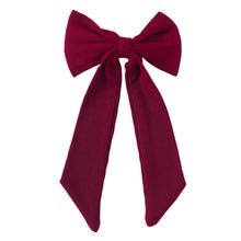 Load image into Gallery viewer, MIDNIGHT JEWEL (RICH BURGUNDY) - Matching Hair Bow

