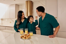 Load image into Gallery viewer, MIDNIGHT JEWEL (EMERALD GREEN) - Children's Two Piece Long Matching Pyjama Set
