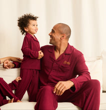 Load image into Gallery viewer, MIDNIGHT JEWEL (RICH BURGUNDY) - Children's Two Piece Long Matching Pyjama Set
