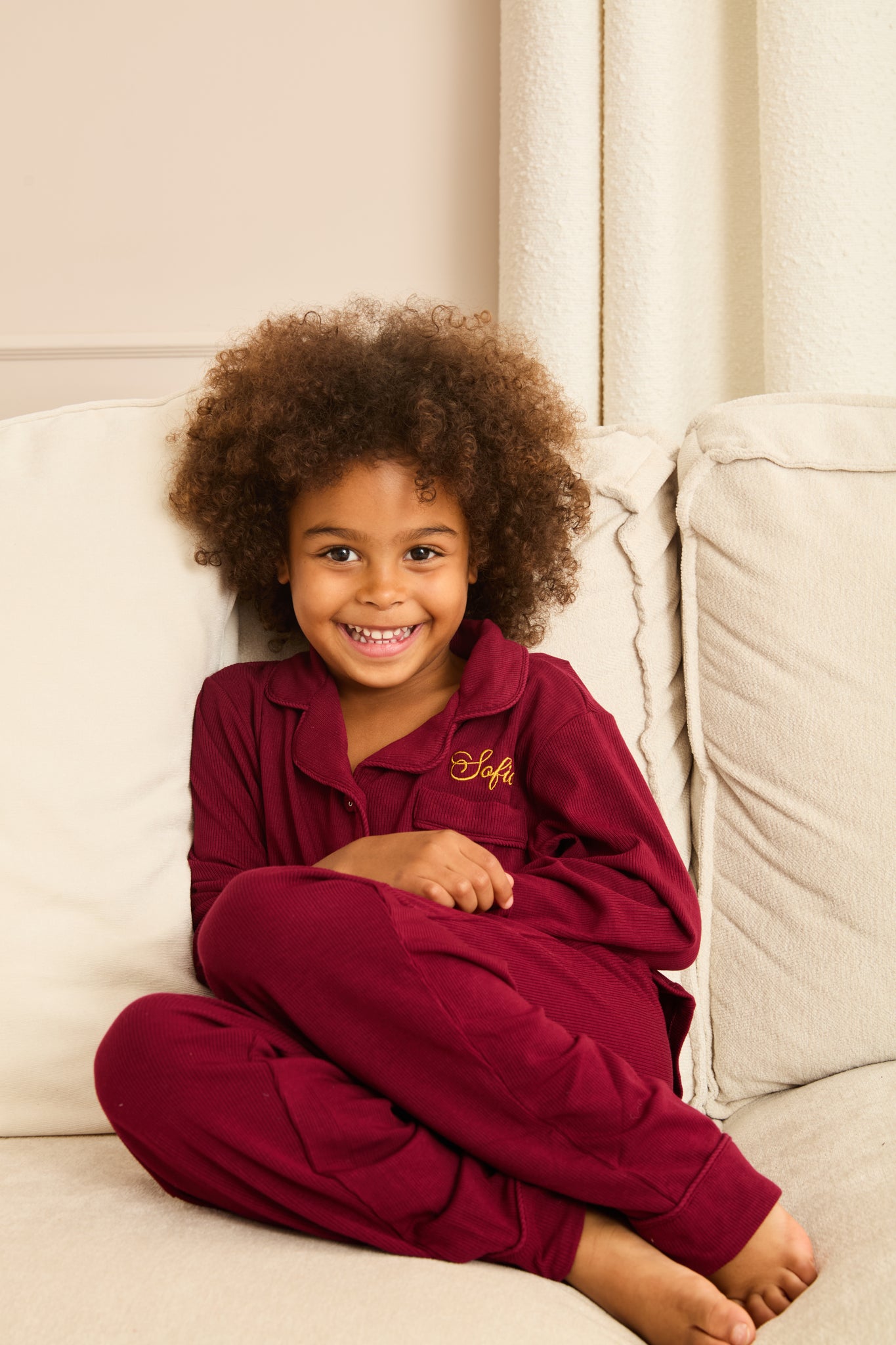 MIDNIGHT JEWEL (RICH BURGUNDY) - Children's Two Piece Long
