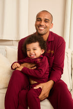 Load image into Gallery viewer, MIDNIGHT JEWEL (RICH BURGUNDY) - Children's Two Piece Long Matching Pyjama Set
