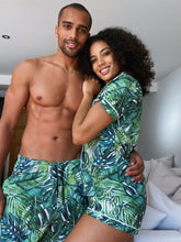 Load image into Gallery viewer, TROPICAL PALM - Women&#39;s Two Piece Matching Pyjama Set
