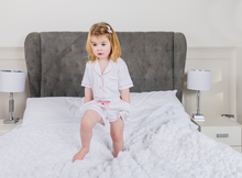 Load image into Gallery viewer, SWEET DREAMS (White) - Girl&#39;s Two Piece Matching Pyjama Set
