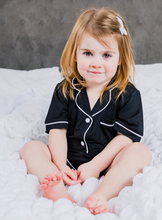 Load image into Gallery viewer, SWEET DREAMS (Black) - Girl&#39;s Two Piece Matching Pyjama Set

