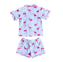 Load image into Gallery viewer, FLAMINGO - Girl&#39;s Two Piece Matching Pyjama Set
