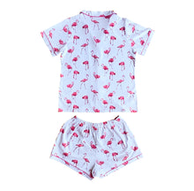 Load image into Gallery viewer, FLAMINGO - Women&#39;s Two Piece Matching Pyjama Set
